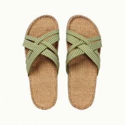 SOFT AUTUMN moteriškos šlepetės SHANGIES Green Leaves