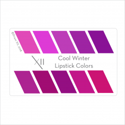 PrismXII Cool Winter (Vėsi Žiema) Top10 Spalvų Lūpoms